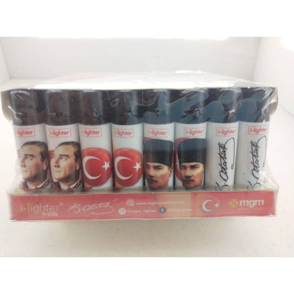 İ-Lighter Taşlı Desenli Çakmak*48Adet