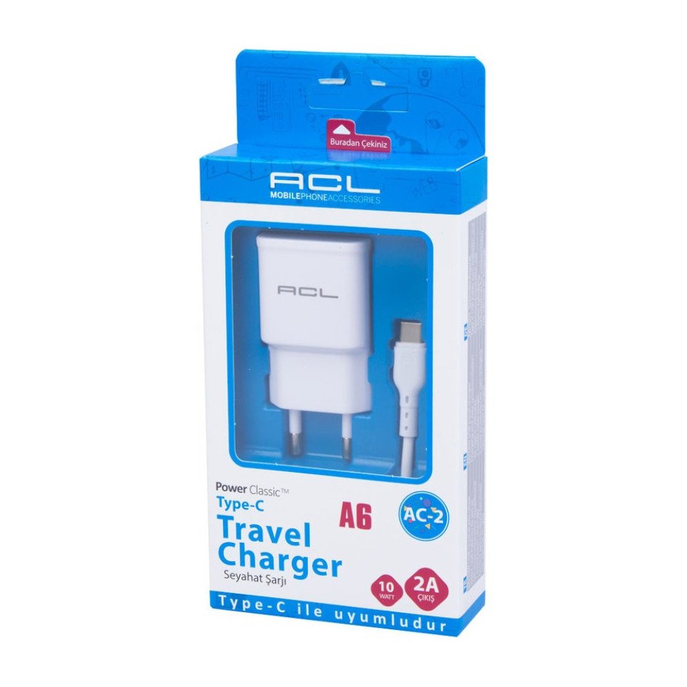 ACL A6 ŞARJ 2.1A TYPE-C