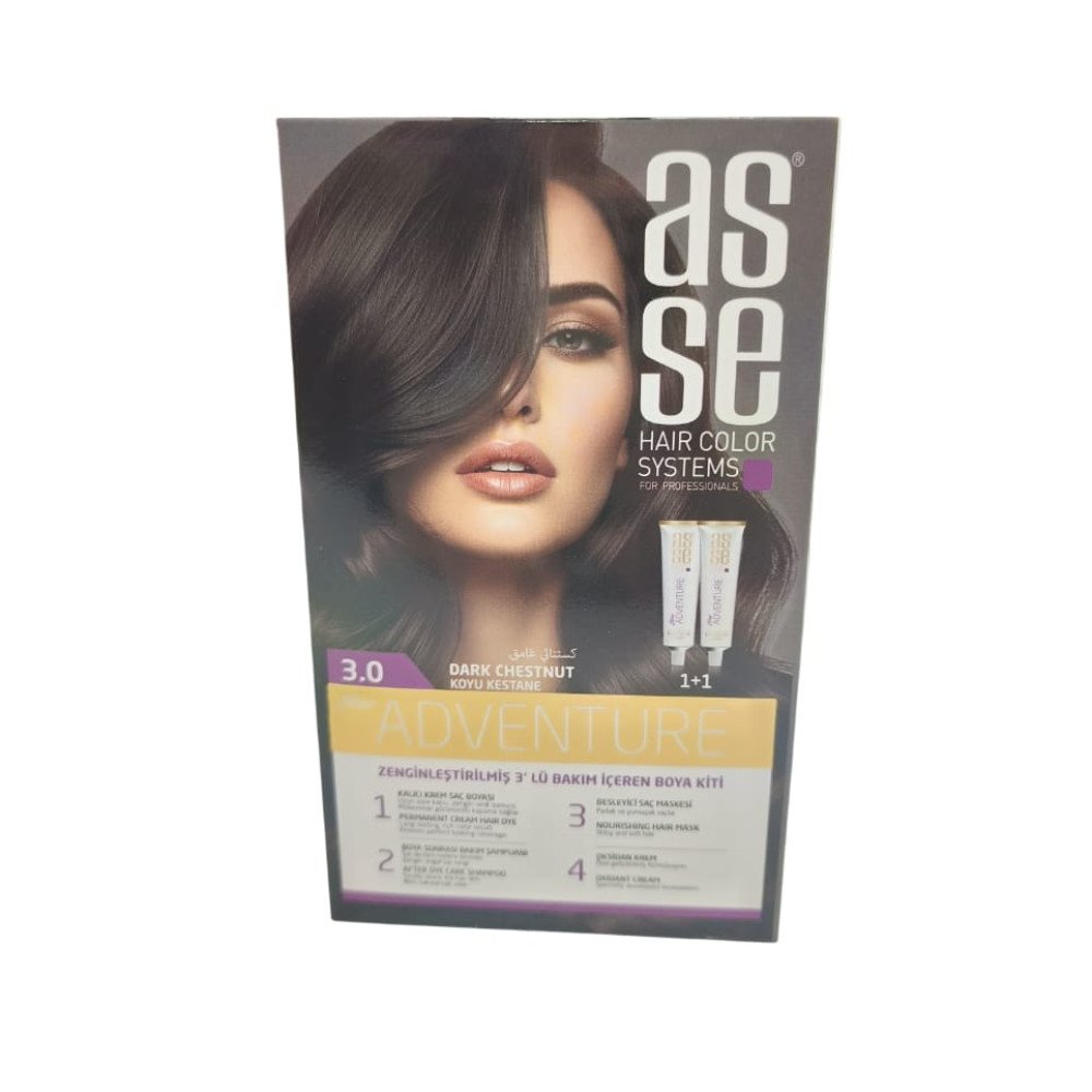 ASSE SET SAÇ BOYASI 3.0 KOYU KESTANE