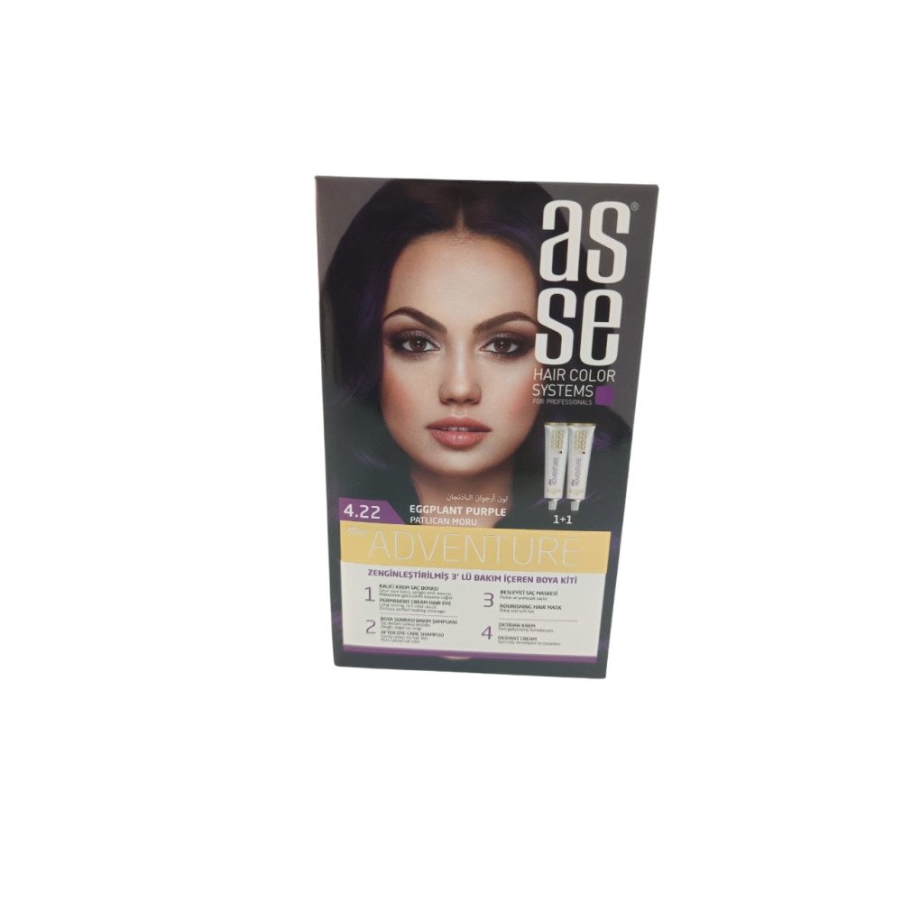 ASSE SET SAÇ BOYASI 4.22 PATLICAN MORU