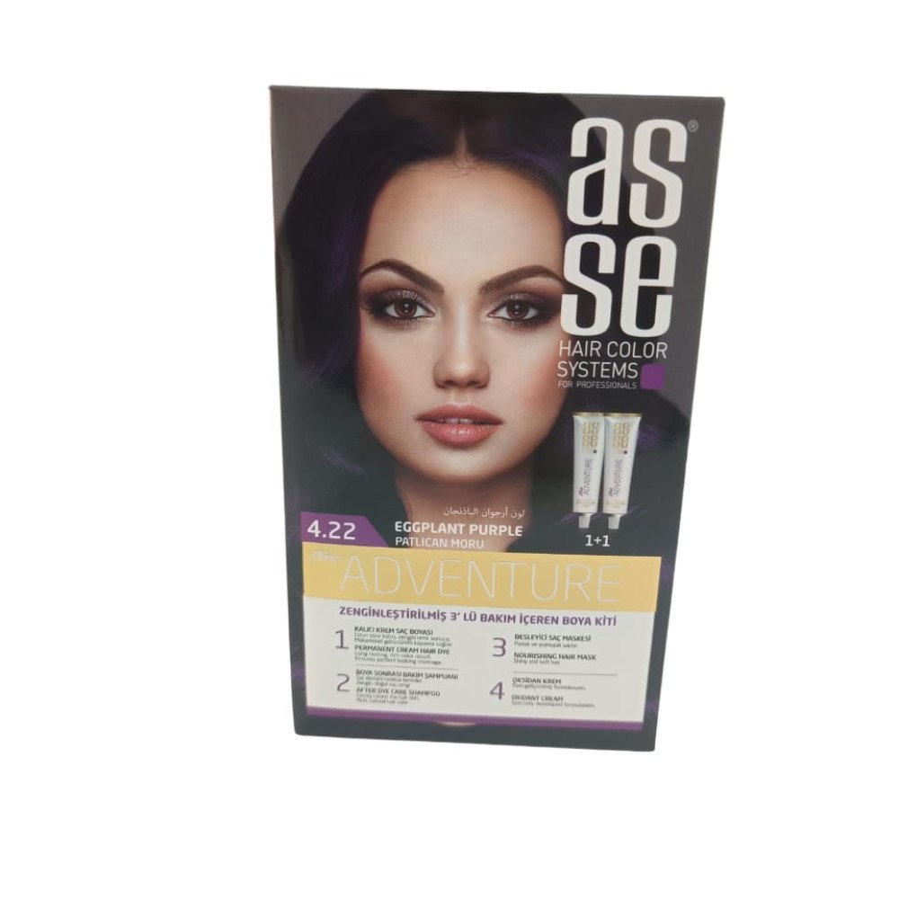 ASSE SET SAÇ BOYASI 4.22 PATLICAN MORU