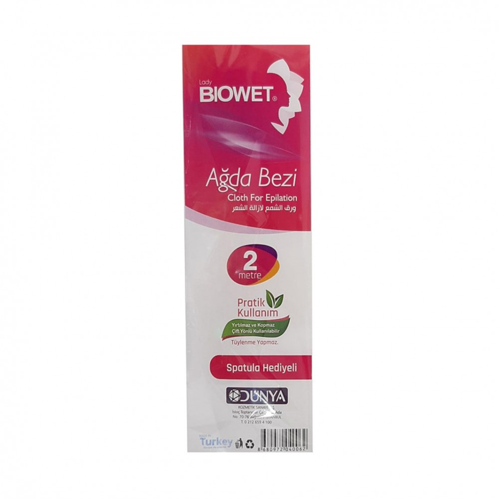 Biowet Ağda Bezi 2Mt x 48 Adet Biowet Ağda Bezi 2Mt x 48 Adet
