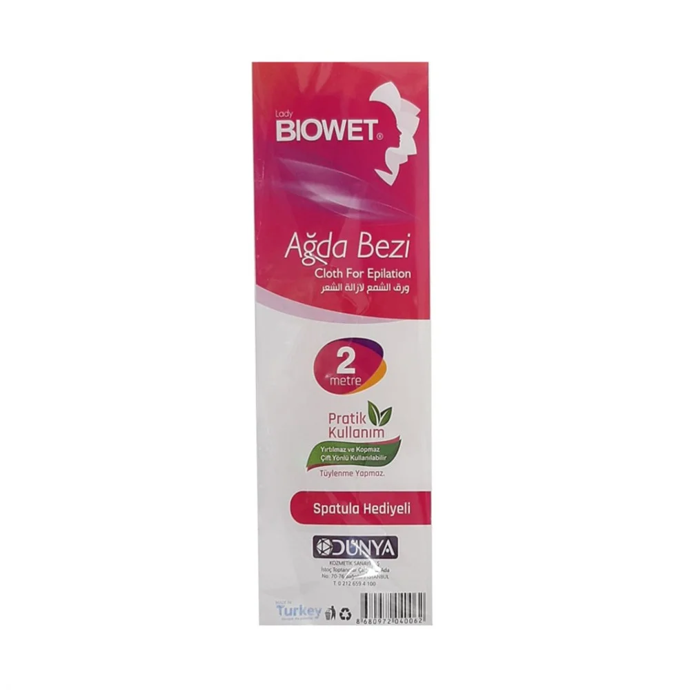 Biowet Ağda Bezi 2Mt x 48 Adet Biowet Ağda Bezi 2Mt x 48 Adet