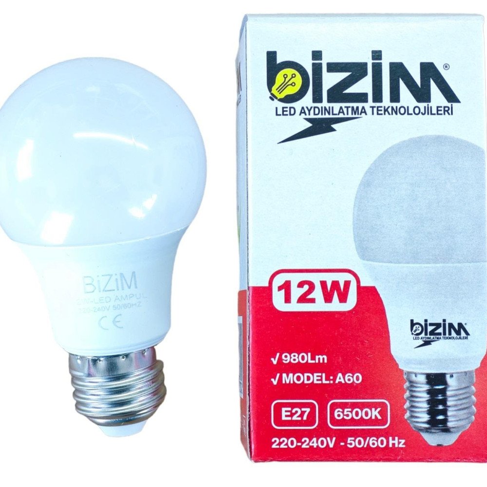 BİZİM 12W LED AMPÜL*10 AD