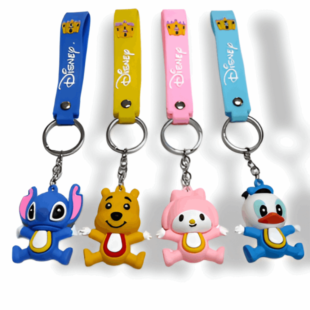 ANAHTARLIK SİLİKONLU FİGÜRLÜ*12Lİ