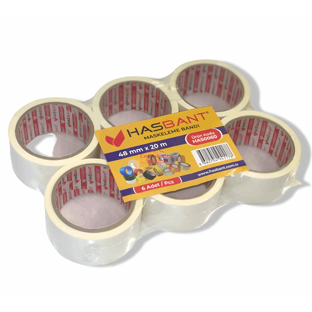 Maskeleme Boyacı Bandı48Mm*20Mt*6 Maskeleme Boyacı Bandı48Mm*20Mt*6