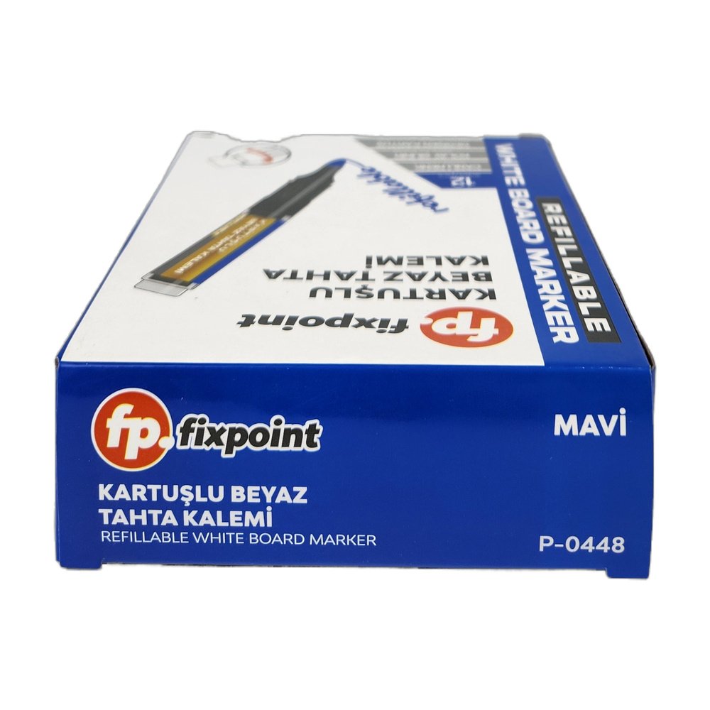 Fixpoint Kartuşlu Beyaz Tahta Kalemi - Mavi P-0448 x 12 Adet