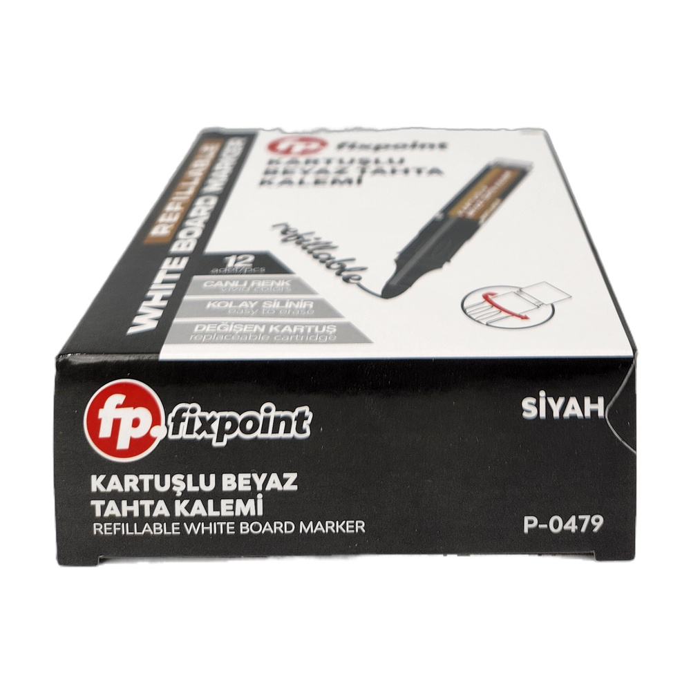Kartuşlu Tahta Kalemi Siyah P-0479 *12li Kartuşlu Tahta Kalemi Siyah P-0479 *12li