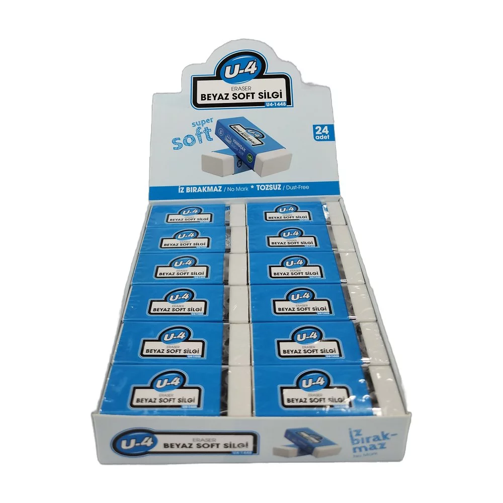 U-4 Eraser Soft Silgi 24Lü - Beyaz U-4 Eraser Soft Silgi 24Lü - Beyaz