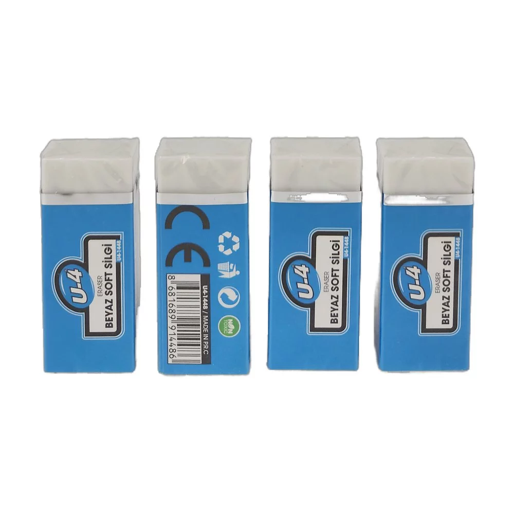 U-4 Eraser Soft Silgi 24Lü - Beyaz U-4 Eraser Soft Silgi 24Lü - Beyaz