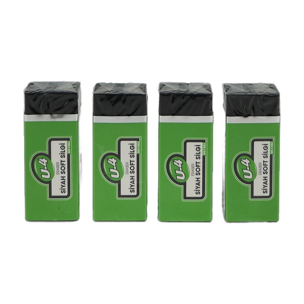 U-4 Eraser Soft Silgi 24Lü - Siyah