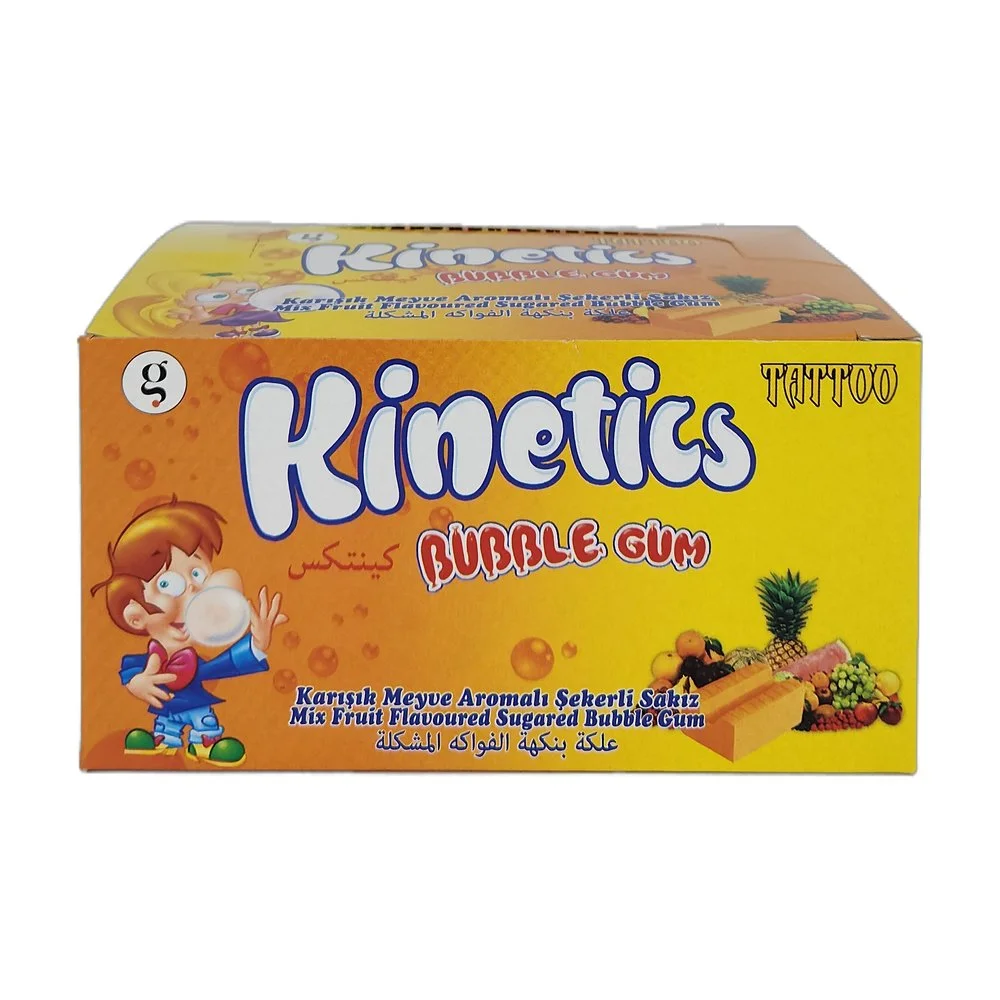 Kinetics Bubble Gum Tekli Sakız Dövmeli Tuttı F. Şekerli Sakız - 100 Adet Kinetics Bubble Gum Tekli Sakız Dövmeli Tuttı F. Şekerli Sakız - 100 Adet