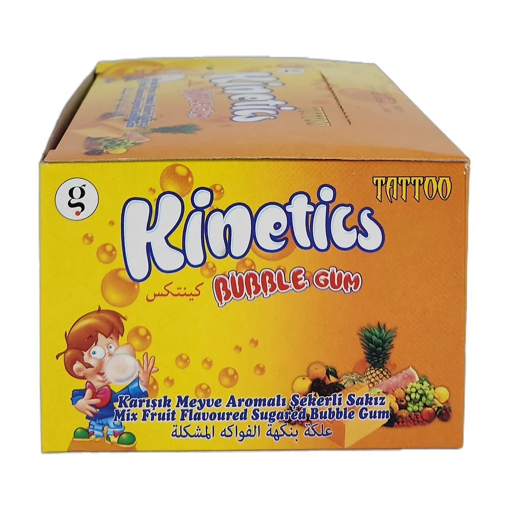 Kinetics Bubble Gum Tekli Sakız Dövmeli Tuttı F. Şekerli Sakız - 100 Adet Kinetics Bubble Gum Tekli Sakız Dövmeli Tuttı F. Şekerli Sakız - 100 Adet