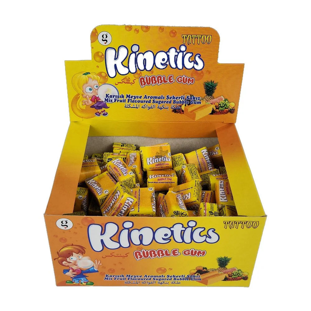 Kinetics Bubble Gum Tekli Sakız Dövmeli Tuttı F. Şekerli Sakız - 100 Adet Kinetics Bubble Gum Tekli Sakız Dövmeli Tuttı F. Şekerli Sakız - 100 Adet