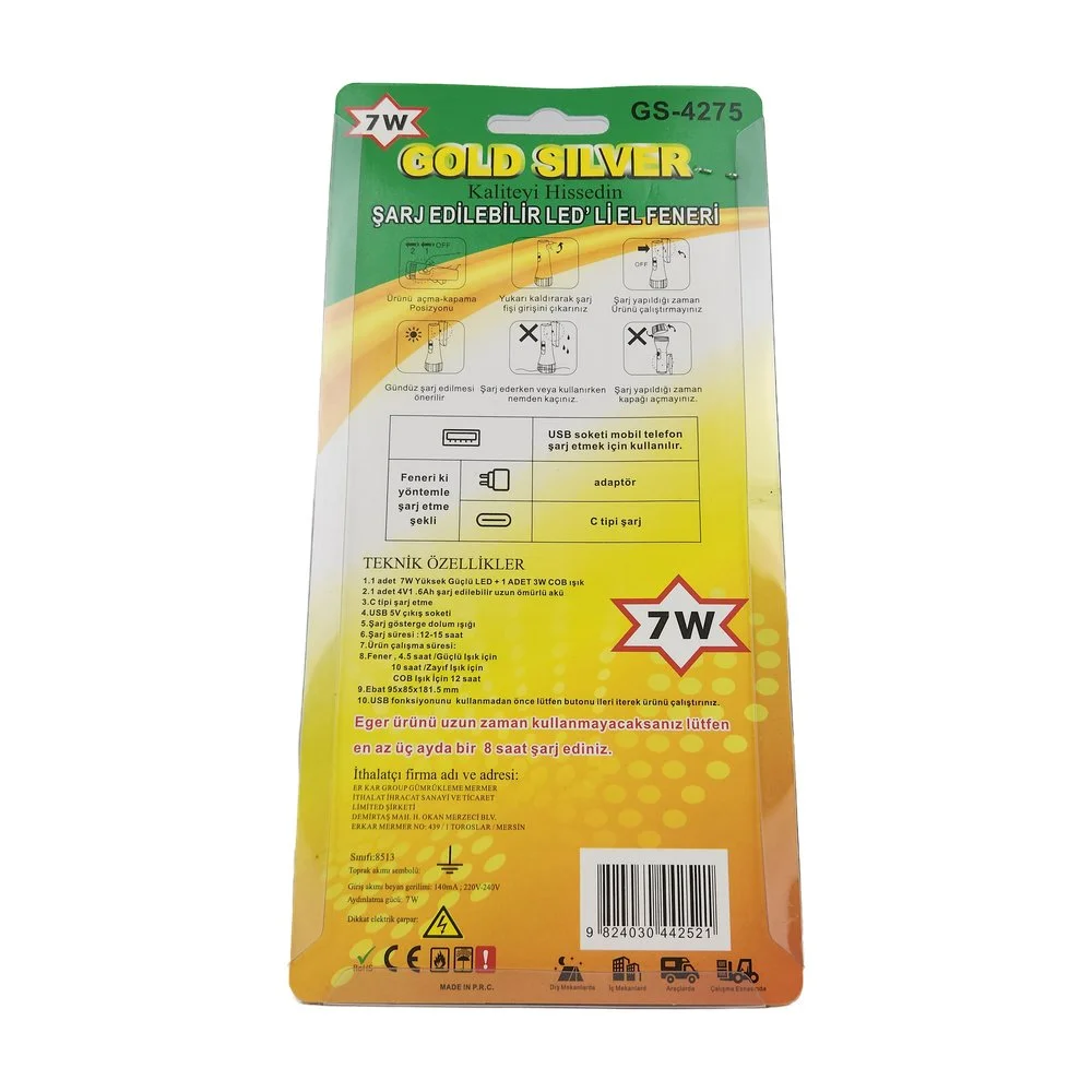 Gold Silver Gs-4275 Fener 7W Gold Silver Gs-4275 Fener 7W