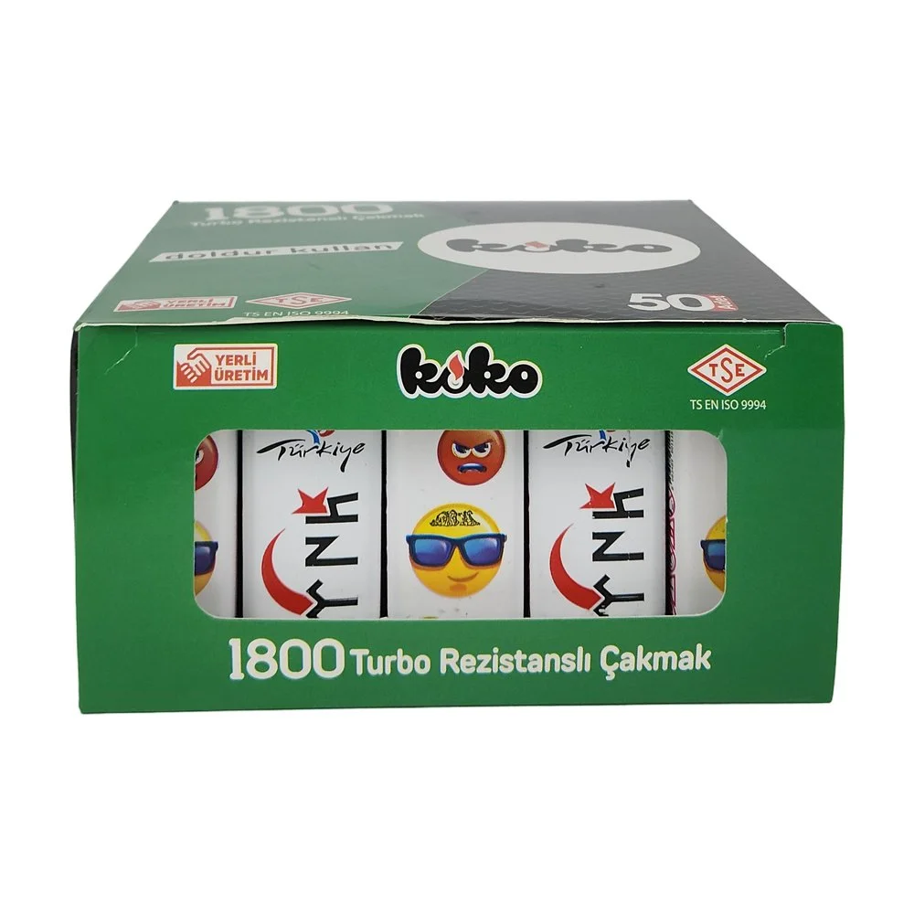 Koko 1800 Metal Turbo Baskılı x 25 Adet Koko 1800 Metal Turbo Baskılı x 25 Adet