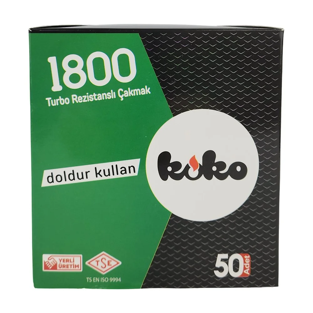 Koko 1800 Metal Turbo Baskılı x 25 Adet Koko 1800 Metal Turbo Baskılı x 25 Adet