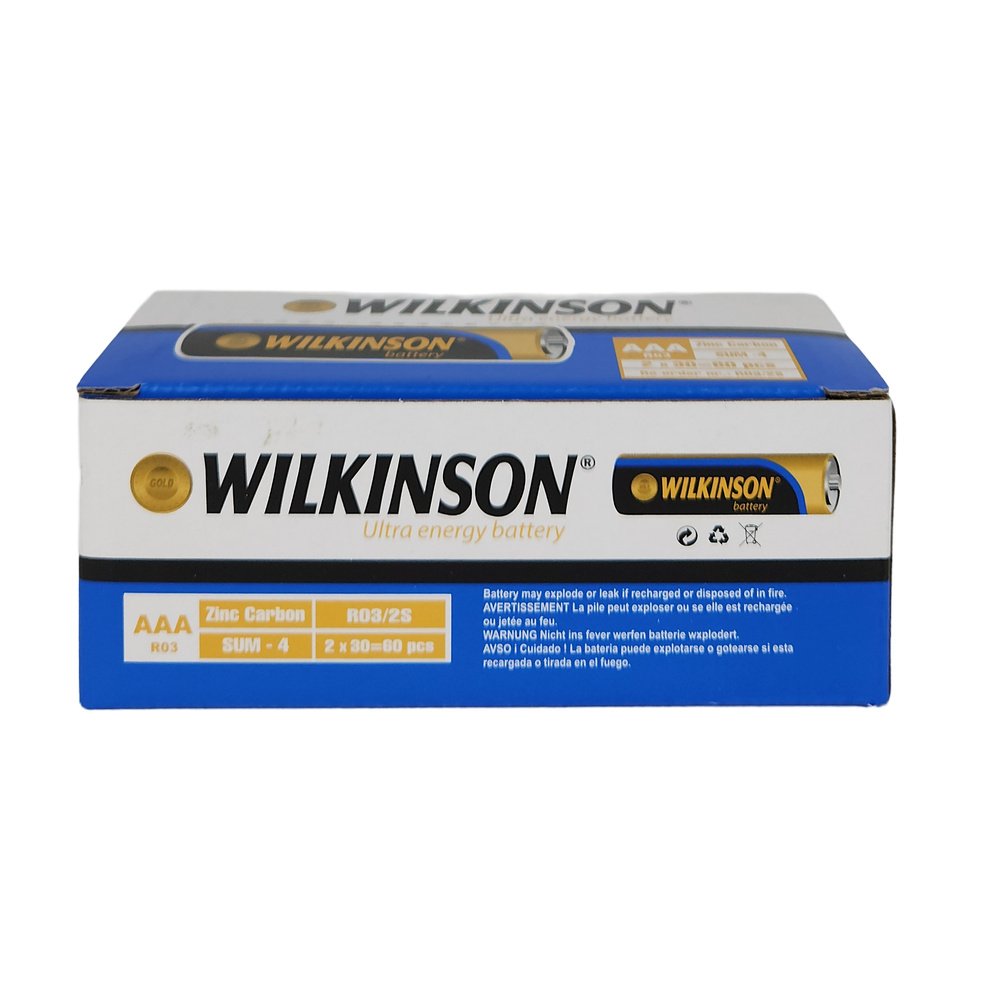 Wilkinson AAA R03 Zinc Karbon Pil 60 Adet Wilkinson AAA R03 Zinc Karbon Pil 60 Adet