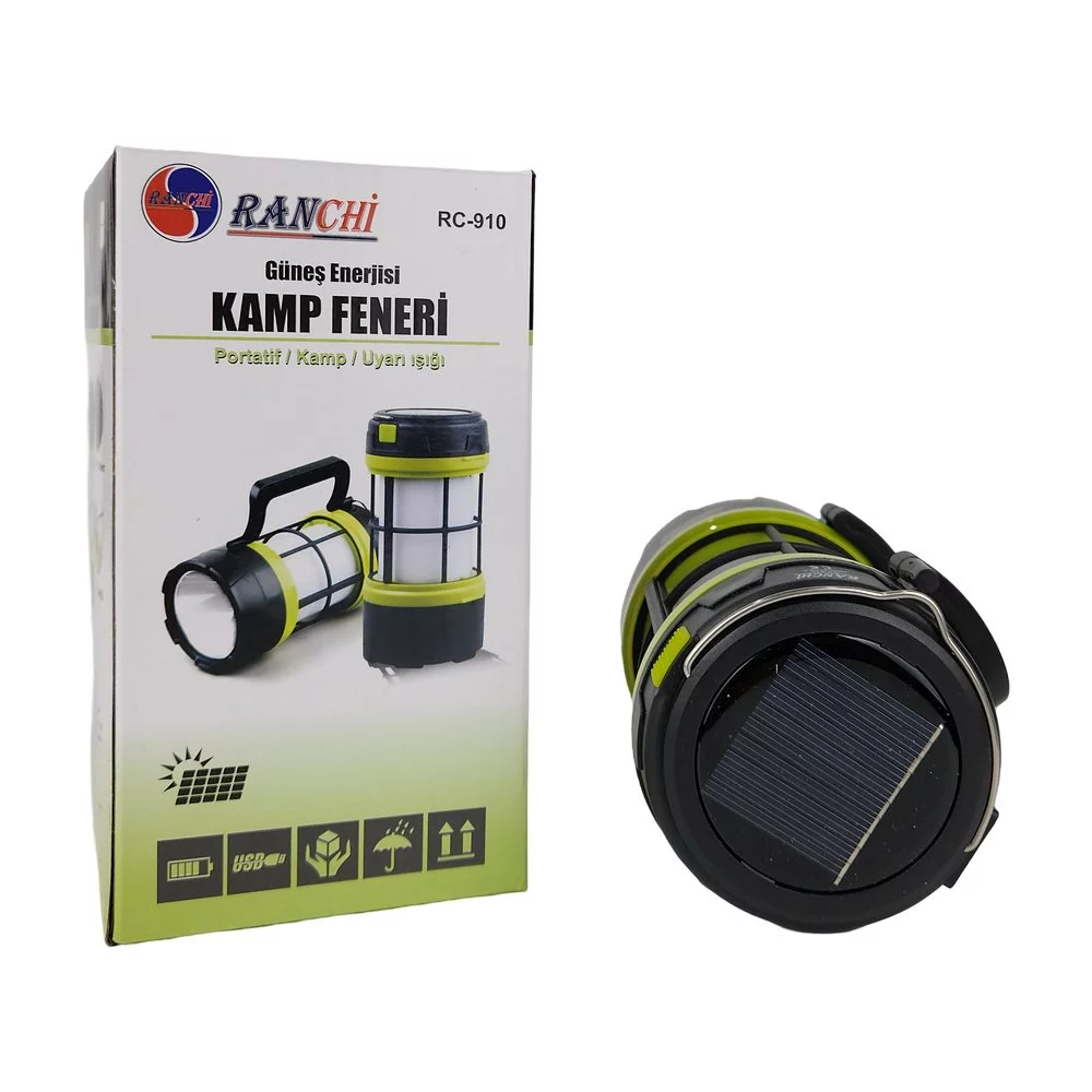 Kamp Feneri Güneşenerjili Rc-910 Kamp Feneri Güneşenerjili Rc-910