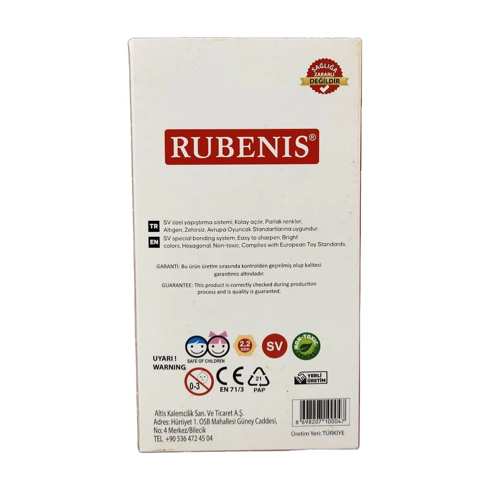Rubenis Mercanlı Kurşun Kalem x 12 Adet Rubenis Mercanlı Kurşun Kalem x 12 Adet