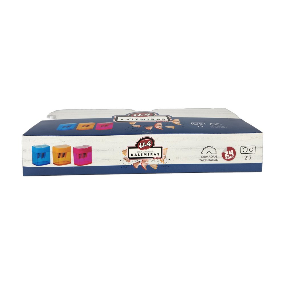 U-4-1225 Çiftli Kalemtraş x 24 Adet U-4-1225 Çiftli Kalemtraş x 24 Adet