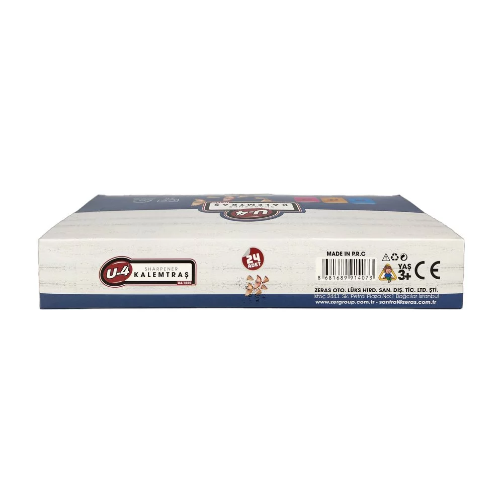 U-4-1225 Çiftli Kalemtraş x 24 Adet U-4-1225 Çiftli Kalemtraş x 24 Adet