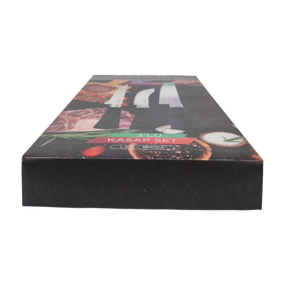 Lazoğlu Ergonomik 3Lü Set Bıçak Kutulu Lazoğlu Ergonomik 3Lü Set Bıçak Kutulu