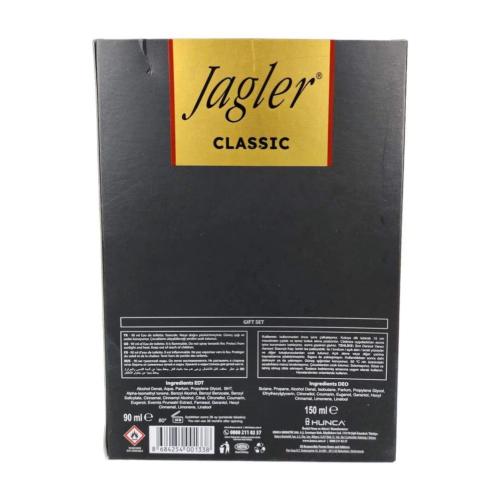 Jagler Set Parfüm Classıc Erkek 90Ml + 150Ml