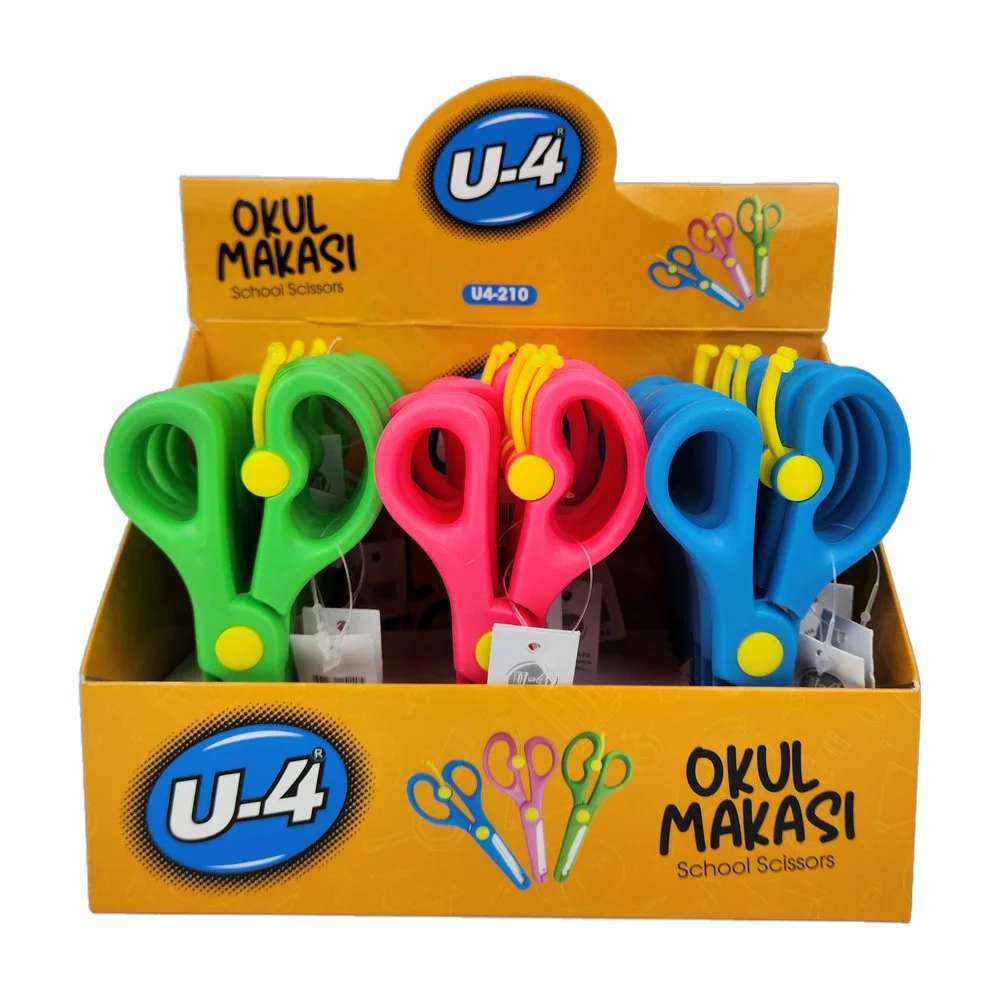 U-4 Korumalı Okul Makası Standlı X 24Adet U-4 Korumalı Okul Makası Standlı X 24Adet