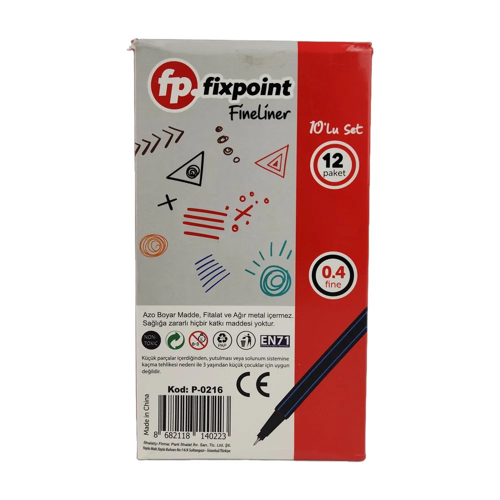 Fixpoint Fineliner Kalem 10Lu X 12 Adet Fixpoint Fineliner Kalem 10Lu X 12 Adet