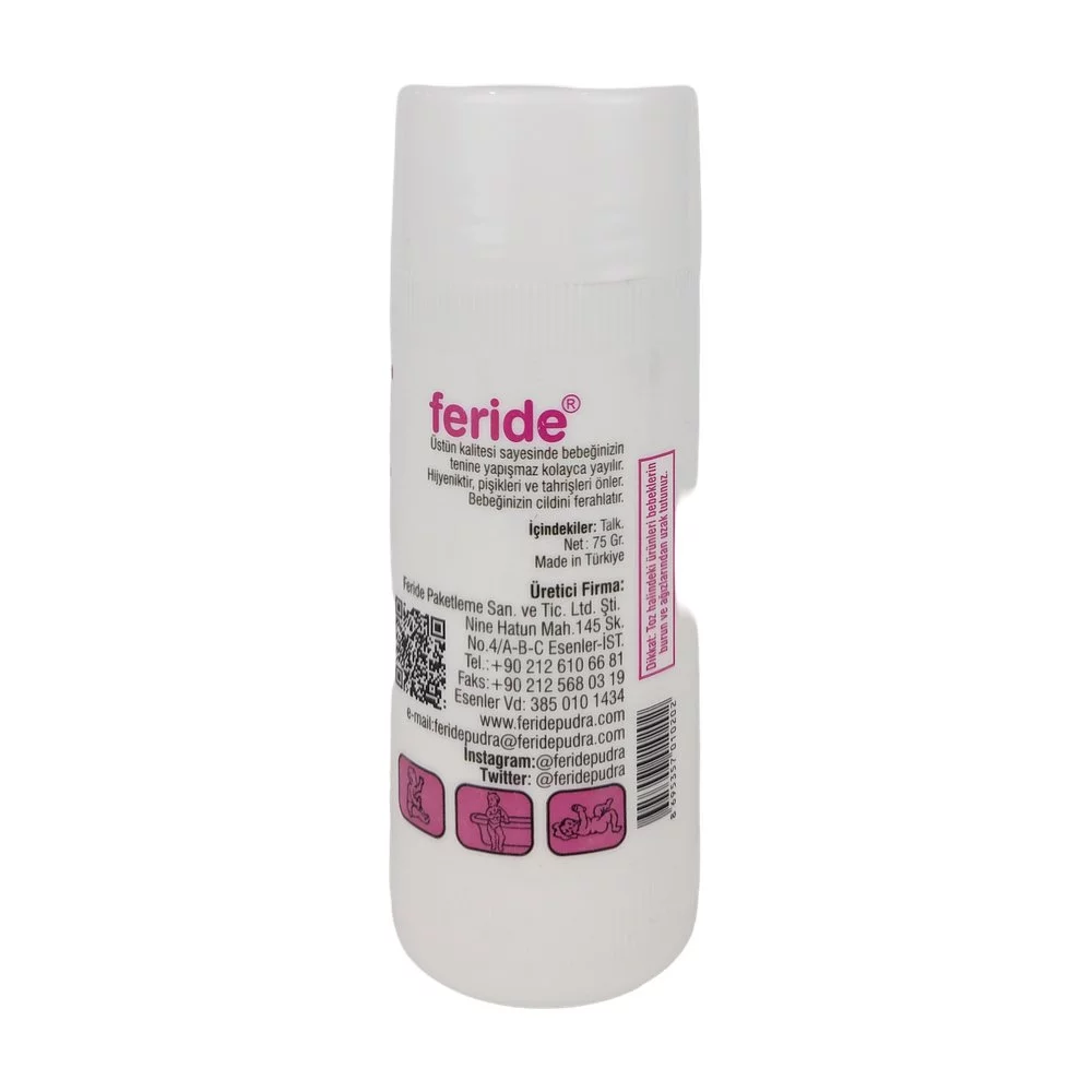 Feride 75 Gr Talk Bebek Pudrası *12 Adet Feride 75 Gr Talk Bebek Pudrası *12 Adet