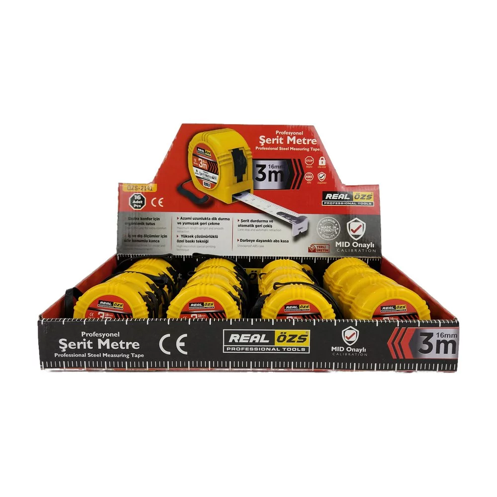 Özşhn-1020 3M 16Mm Şerit Metre Özşhn-1020 3M 16Mm Şerit Metre