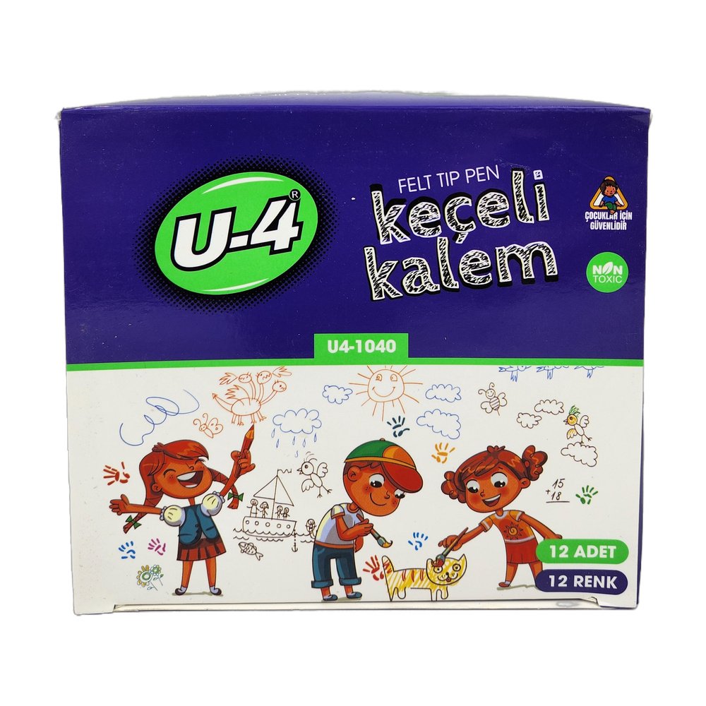 U-4 Keçeli Kalem 12 Renk*12