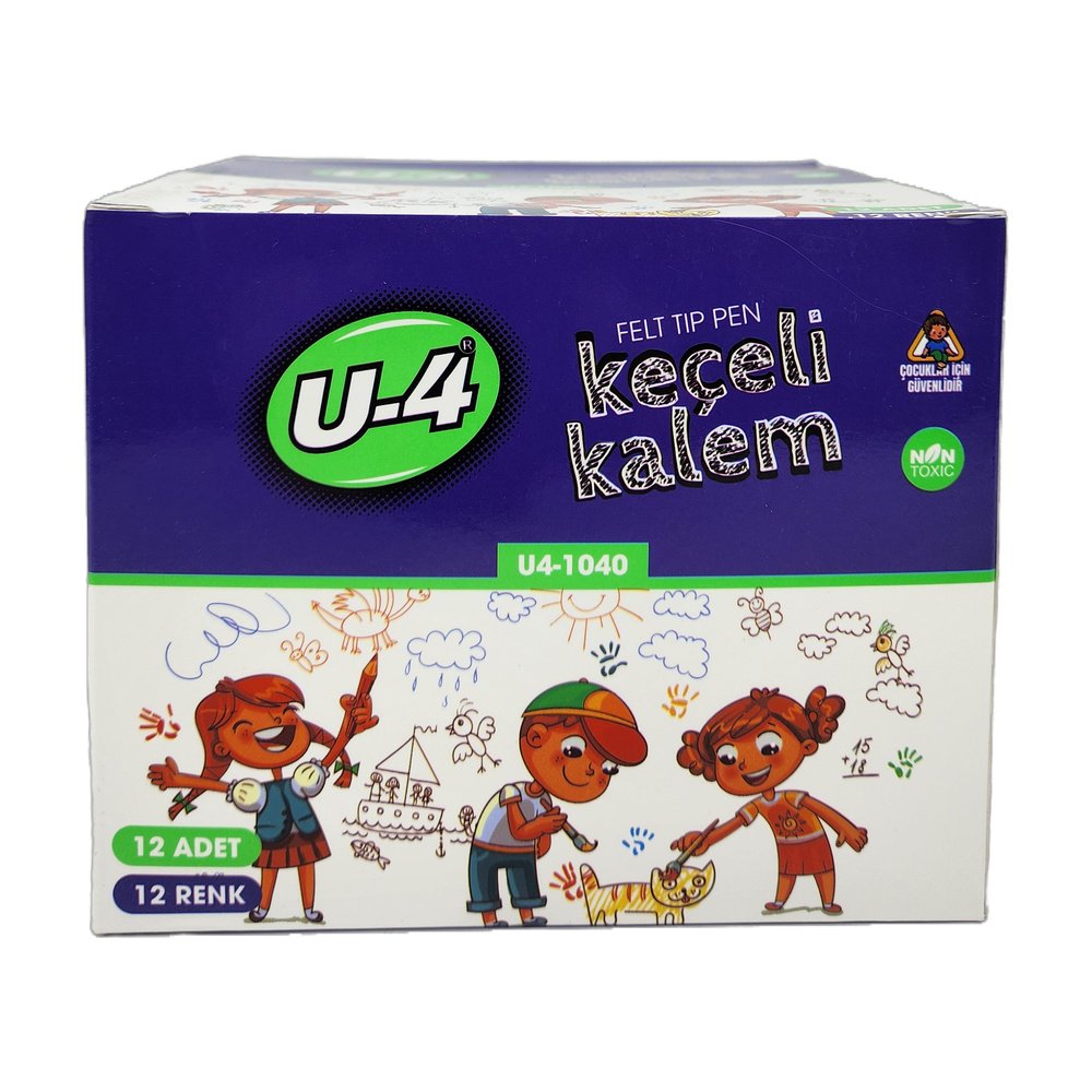 U-4 Keçeli Kalem 12 Renk*12