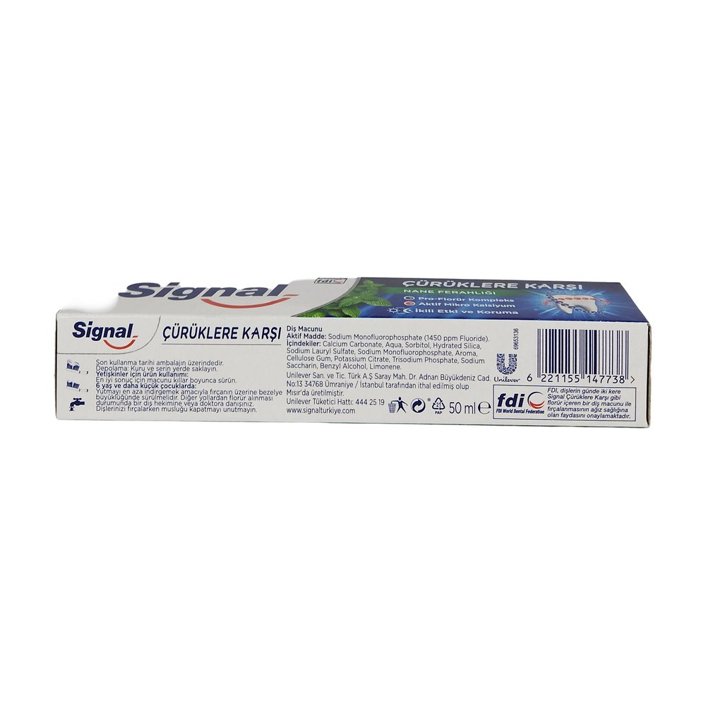 Signal Beyazlatıcı Sistem 50 Ml Diş Macunu *12Ad Signal Beyazlatıcı Sistem 50 Ml Diş Macunu *12Ad