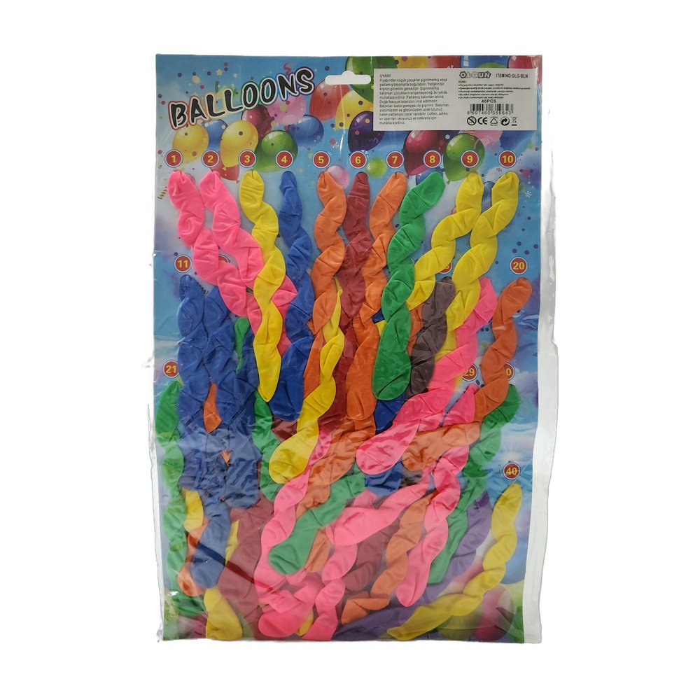 Olgun Burgu Balon x 40 Adet Olgun Burgu Balon x 40 Adet