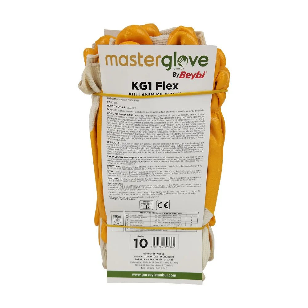 BEYBİ MASTERGLOVE KG40 İŞ ELDİVENİ*12AD BEYBİ MASTERGLOVE KG40 İŞ ELDİVENİ*12AD