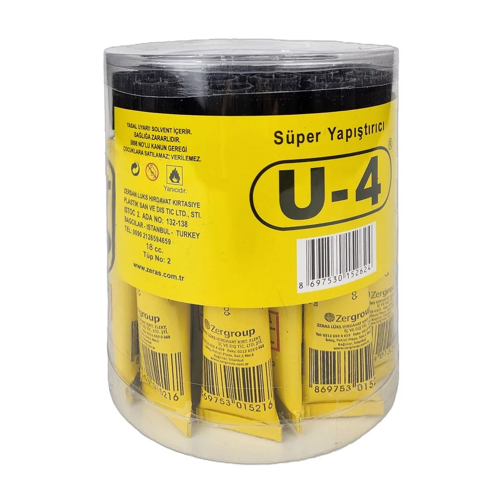 U-4 Yapıştırıcı 18Cc *24 Ad U-4 Yapıştırıcı 18Cc *24 Ad