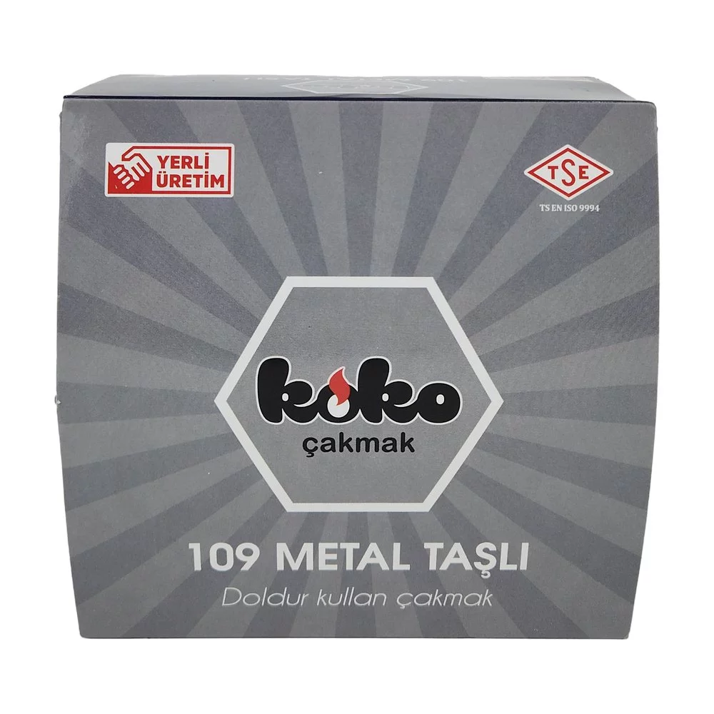 Koko Metal Taşlı Çakmak*25 Koko Metal Taşlı Çakmak*25
