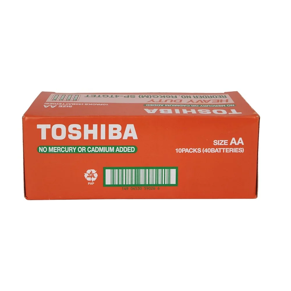 Toshiba AA Heavy Duty Kalem Pil 40'lı Kutu Toshiba AA Heavy Duty Kalem Pil 40'lı Kutu