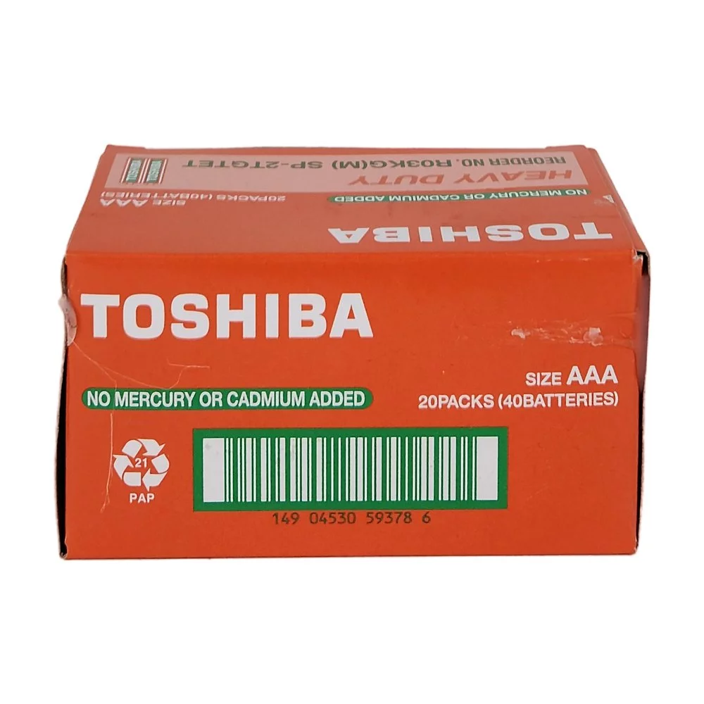 Toshiba Heavy Duty AAA İnce Pil 40'lı Paket