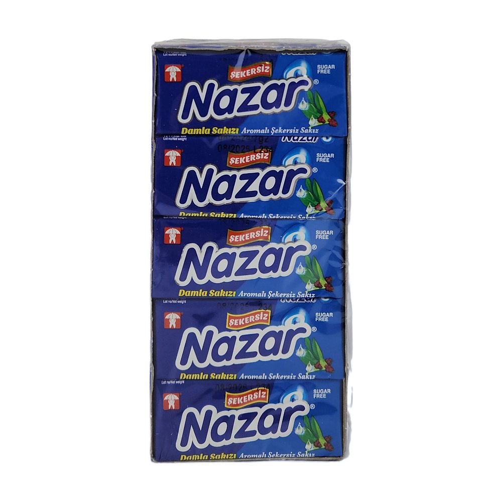 Nazar Damla Aromalı Sakız 5Li *20Ad Nazar Damla Aromalı Sakız 5Li *20Ad