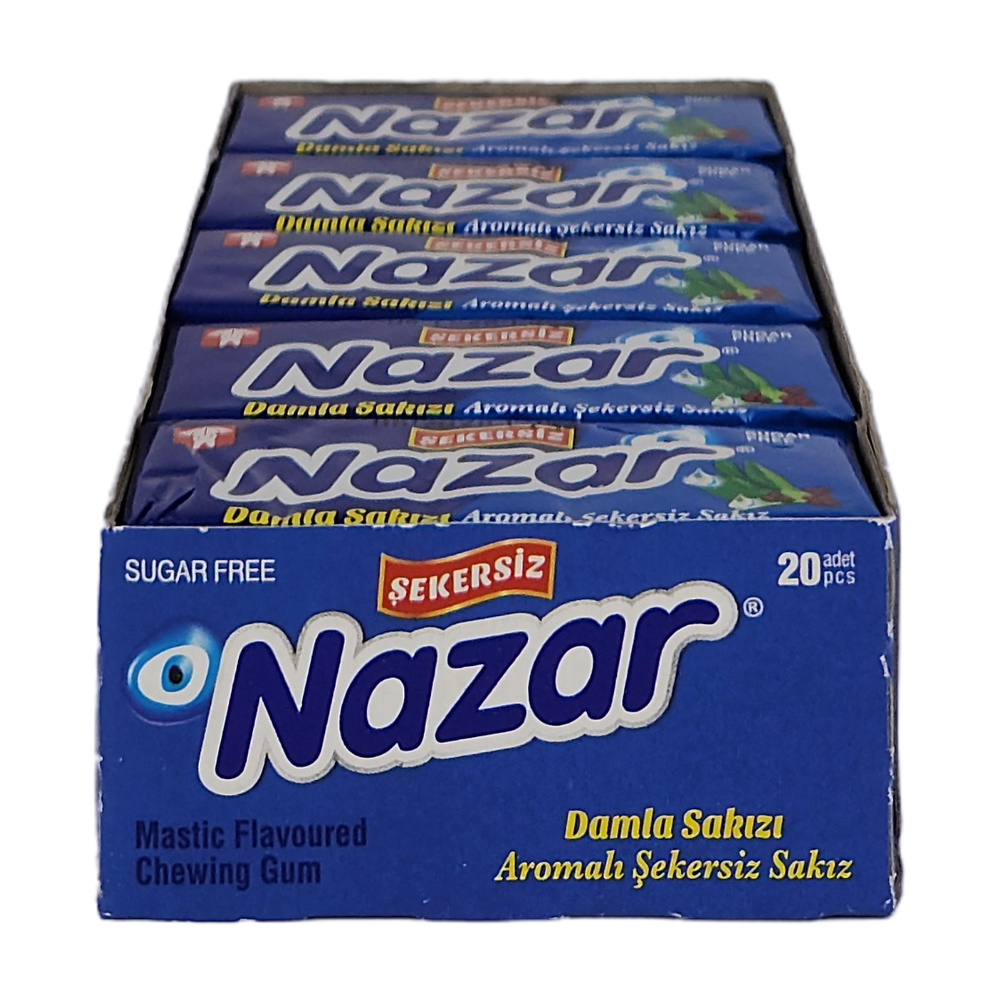 Nazar Damla Aromalı Sakız 5Li *20Ad Nazar Damla Aromalı Sakız 5Li *20Ad
