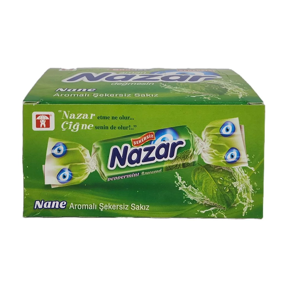 Nazar Nane Aromalı Sakız Tekli *100Ad Nazar Nane Aromalı Sakız Tekli *100Ad