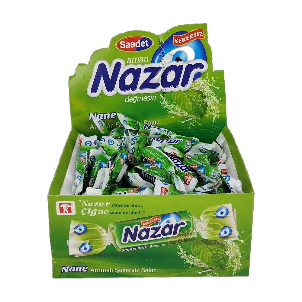 Nazar Nane Aromalı Sakız Tekli *100Ad Nazar Nane Aromalı Sakız Tekli *100Ad