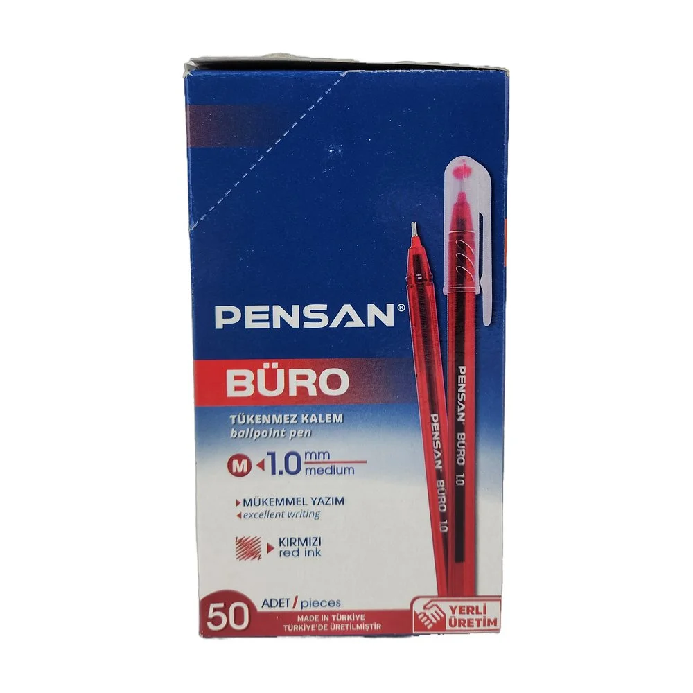Pensan Büro Tükenmez Kırmızı*50Ad Pensan Büro Tükenmez Kırmızı*50Ad