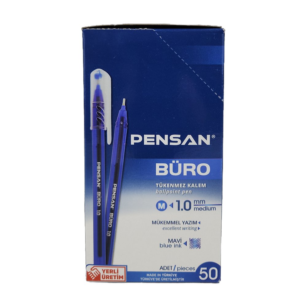 Pensan Büro Tükenmez Mavi*50Ad