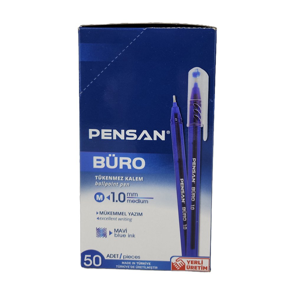Pensan Büro Tükenmez Mavi*50Ad