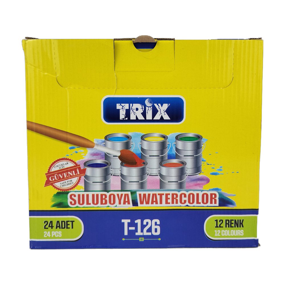 Suluboya 12 Renk Trix*24