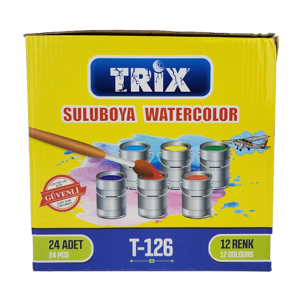 Suluboya 12 Renk Trix*24